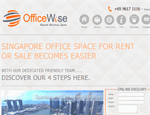 Tablet Screenshot of officewise.com.sg